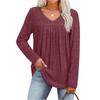 Women's Fashionable Long-sleeved Pullover Solid-color Top