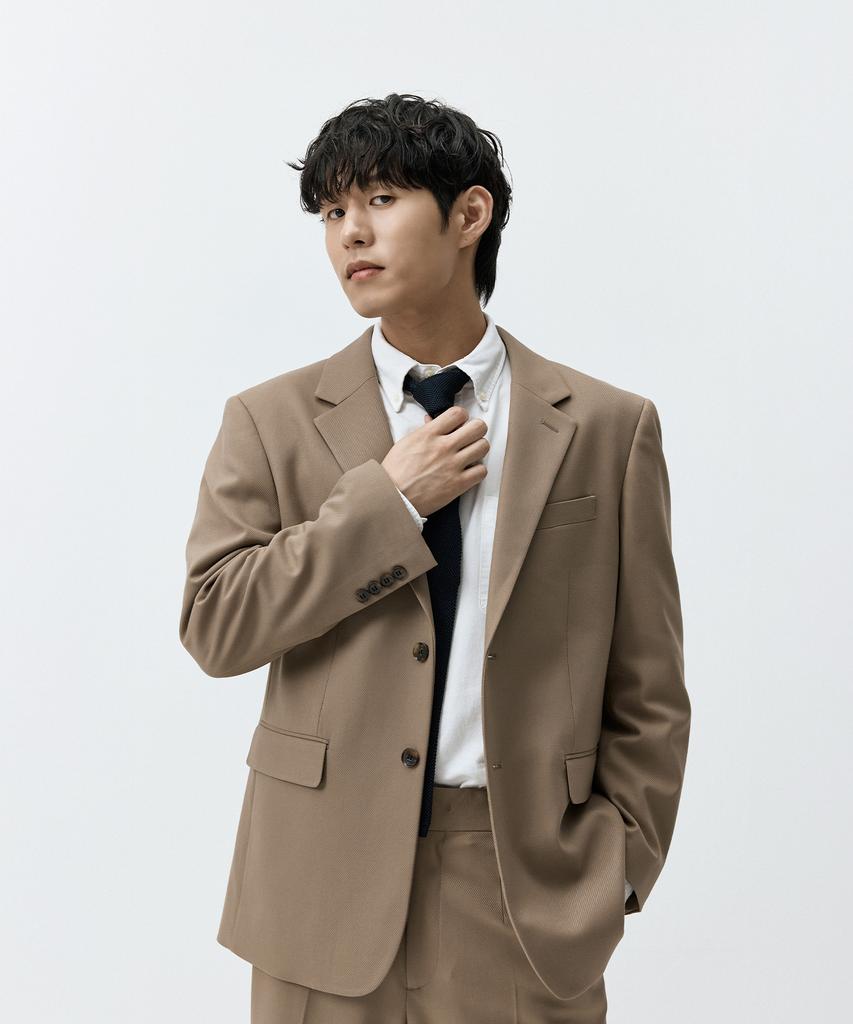 Madmars Semi-Over Basic Suit Jacket Beige Mmffmsj-102Be
