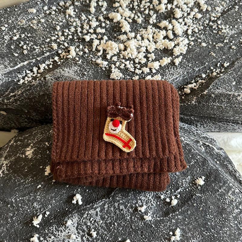 Children's Knitted Scarf - Warm, Versatile, Thick Winter Neck Warmer for Boys & Girls, Ideal Christmas Gift