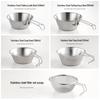 Portable 304 Stainless Steel Sierra Camping Bowl - Foldable Outdoor Picnic Tableware