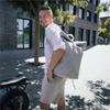 [PAPER&SONS] Kraftpapier-Rucksack, 22-28L, Kiefer, Hergestellt aus FSC-Kraftpapier, Made in Germany, Wasserabweisend, Leicht, Vegan, Großes Fassungsvermögen, mit