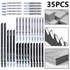10-50Pcs T-Shaft Jigsaw Blades HCS Assorted Jig Saw Blades For Wood Plastic Metal Cutting Jig Saw Blades for Thin Metal Cutting