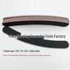 Curved Nail File Red Heart Rubber Board with Black Sandpaper - Wear-Resistant Banana Polishing Stick for Manicure Nail Art