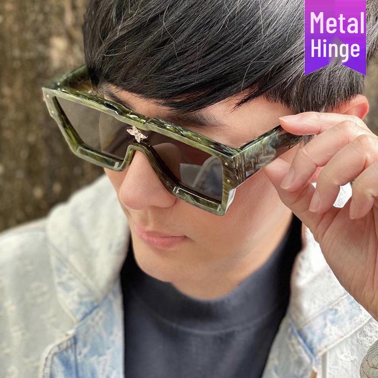 2022 Rhinestone Trend Large Frame Women's One-Piece Sunglasses