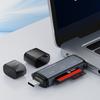 Universal USB C Card Reader Aluminum Alloy Adapter Compatibles TF Cards Up To 1TB Storage Support