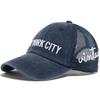 NEW YORK CITY Embroidery Baseball Cap Men Summer Mesh Caps Women's Snapback Side Vintage Side Letter Hip Hop Trucker Hat Unisex