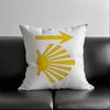 1pc Yellow Camino De Santiago Scallop Pillow Case Square Bedroom Sofa Leisure Comfort Cushion Car Living Room Home Decoration