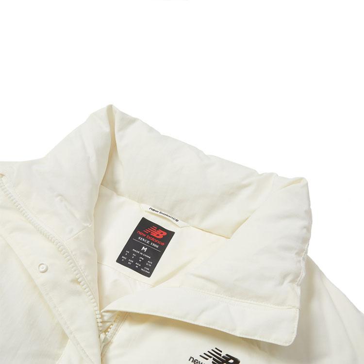 New Balance Down Jackets Women's White Stand Collar Moderate Other AWJ13342-SST