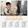 Toilet Seat Urine Guard Waterproof PVC Construction Easy Installation Bathroom Cleanliness