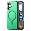 B1 For iPhone 16 Plus Leather Back Case Compatible with MagSafe Skin-Touch Phone Cover