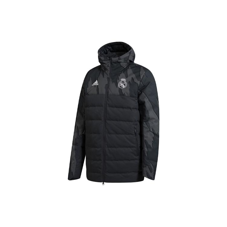 adidas Real Ssp Dw Jkt Real Madrid Stay Warm hooded down Jacket Black Men s GD4258 S