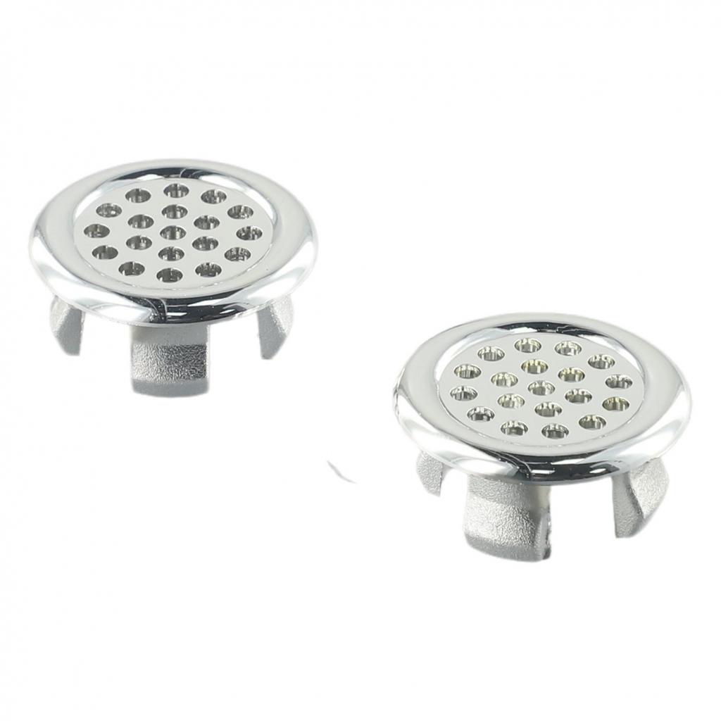 Sink Overflow Ring Sanitary Pedestal 2pcs Replacement Hole