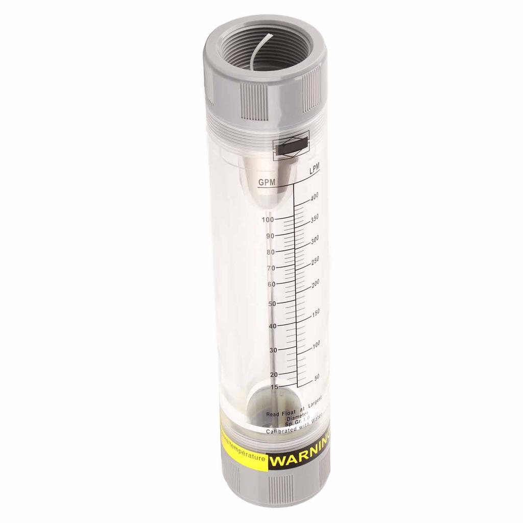 LZM‑40G Tube Type Acrylic Plexiglass Liquid Flowmeter Internal Thread G1‑1 2 Or BSP 10‑100GPM