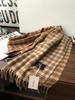 Autumn And Winter Scarf Ab Color Matching Plaid Cashmere Warm Shawl Dual-Purpose Scarf Tide