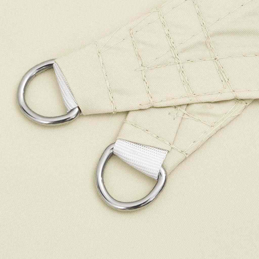 vidaXL Sun Sail Oxford Fabric Triangular 5x5x5 M Cream