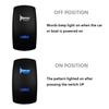 12V/24V Horn Momentary Rocker Switch Laser 5 Pin (On)-Off Siren Speaker Toggle Switch Replacement for Car Boat UTV Can Am Jeep