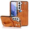 Wrist Band Leather Card Holder Case for Samsung Galaxy S23 S24 S25 S26 Ultra S22 S21 S20 Plus Stand Cover