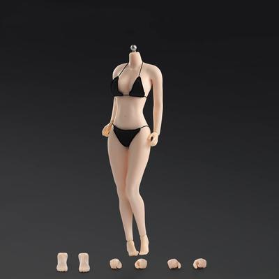 Maßstab verbesserte Version der beweglichen weiblichen Maßstabsstahl super flexibel nahtlos große weibliche Action-Puppe 1/6 Körper, Rahmen, Make-up, Körper, Büste, 12-Zoll