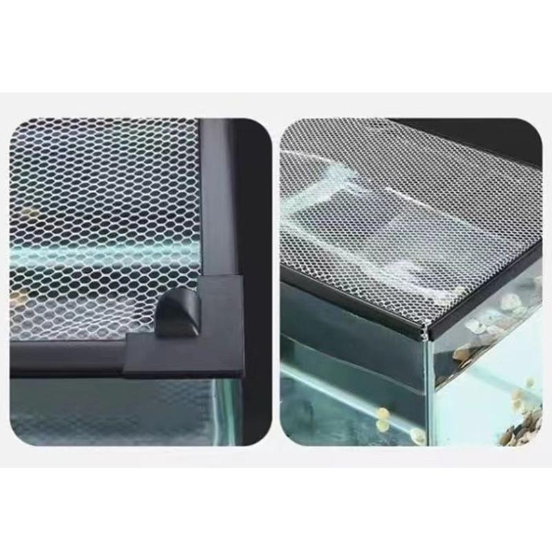 Rete di Protezione Anti-Salto per Acquario Magnetica Copertura Rete Fai-da-te Facile Installazione Copertura Rete per Acquario Rete per Acquario Tartarughe Acquario