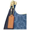 Coach Teri Denim Shoulder Bag Mini Women's Gold & Indigo CDQ25-IMTYV