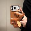 Leather Pony Wristband Suitable for Apple 17promax Mobile Phone Case Iphone16 Crossbody 14 Anti-drop 15 Protective Case