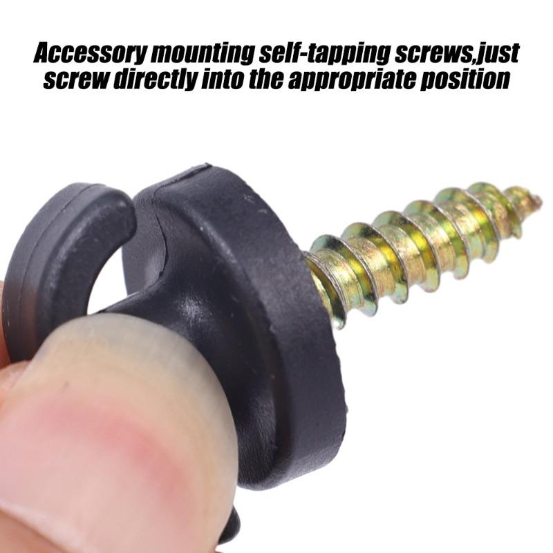 Car Rear Trunk Net Hook Storage Net Clip Hook Seat Mesh Buckle Car Trunk Screw Fixing Hooks Car Interior Organizers