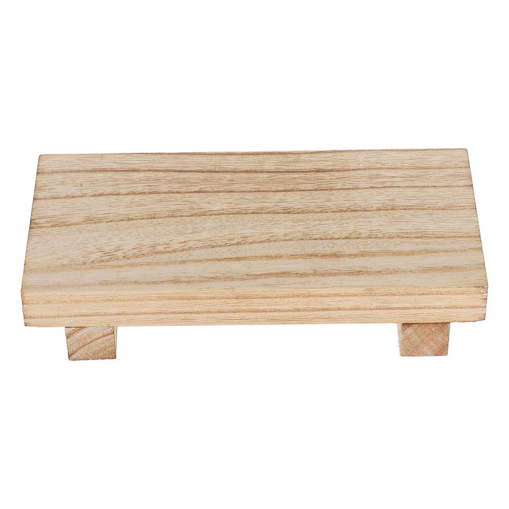 Bathroom Counter Organizer Tray Wooden Pedestal Stand Rustic Farmhouse Soap Dish Dispenser Holder Small Wood Tray Kitchen Sink