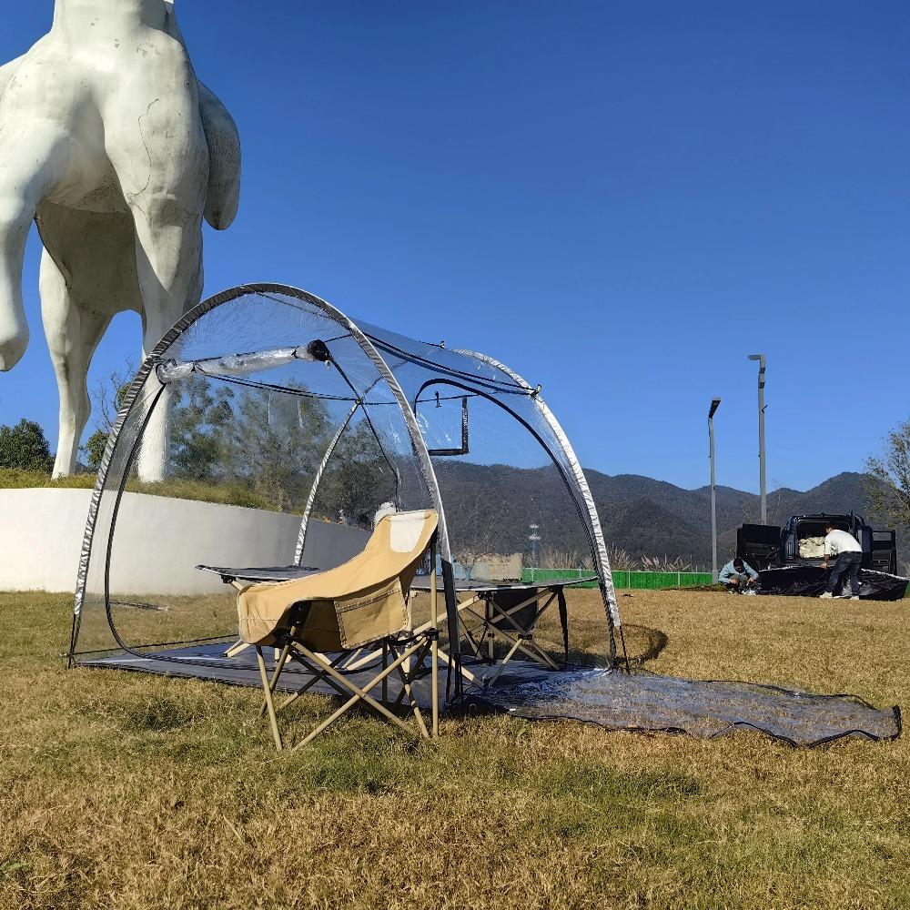 Bubble Tent - Transparent Igloo Tent - 2-3 Person Screen House for Patios - Large Oversize Weather Proof Pod - Cold Protection