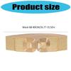Simple Elastic Wide Waist Belt For Women Gold Metal Hook Buckle Waistband For Everyday Wear Formal Outfit All Matching