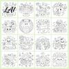 Compact Activity Book for Travel Children's Coloring Book with Cute Animal Theme Thick Paper Sketchbook Kids Preschool Painting Practice