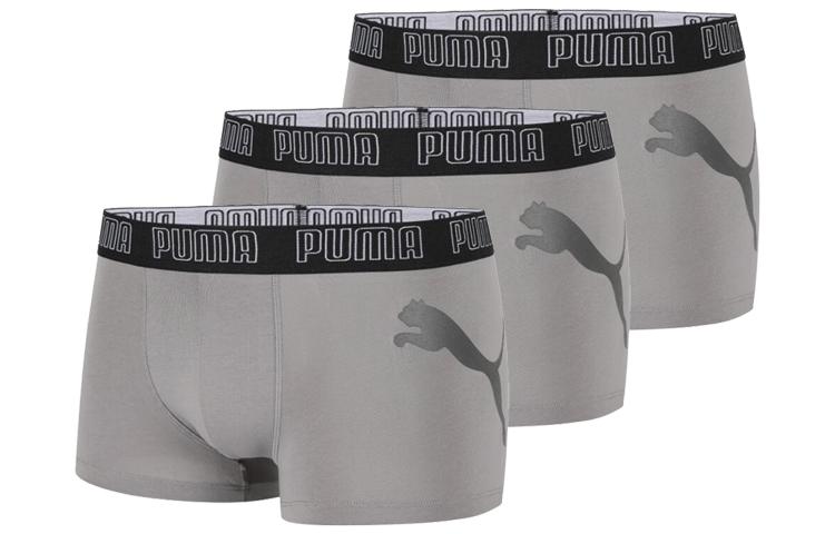 Мужские боксеры-брифы PUMA, набор, светло-серый, 701220208-003 L