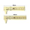 1Pcs Durable 80/100mm Brass Vernier Caliper Pocket Size mm/inch Slide Gauge Ruler with Metric Imperial Scale Mini Measuring Tool