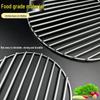 304 Stainless Steel Round BBQ Grill Grate with Handle, 38cm Diameter