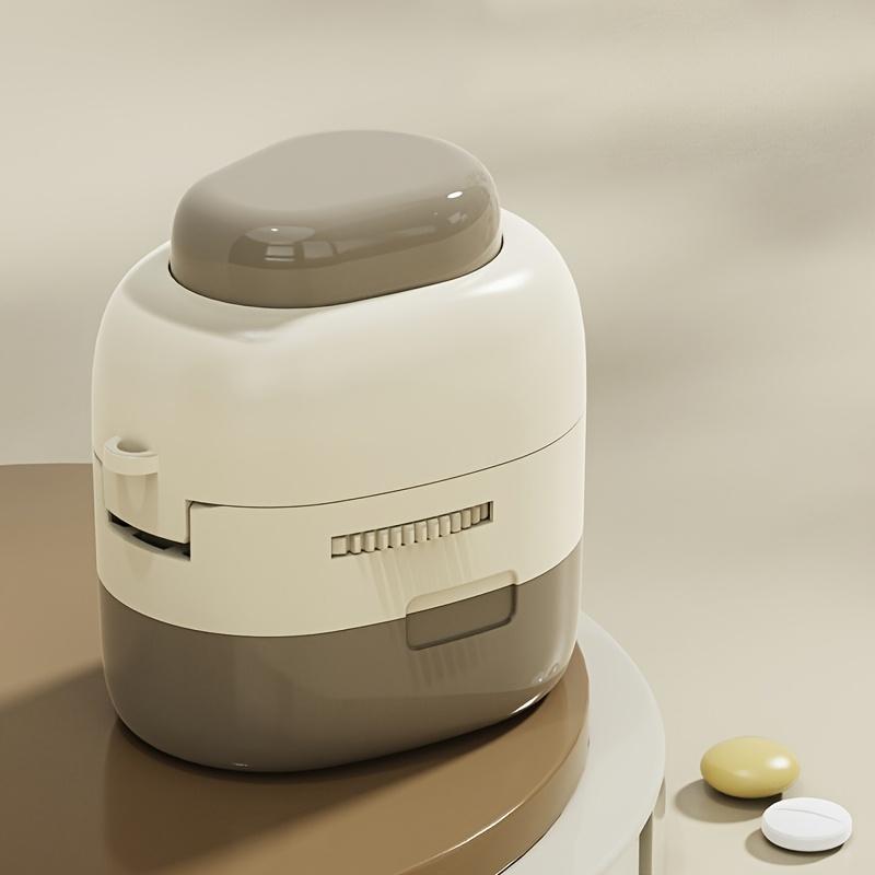 UNTIOR Pill Cutter with Storage Portable Precise Compact Medication Dispenser Splitter for Elderly Travel Daily Tablet Splitting