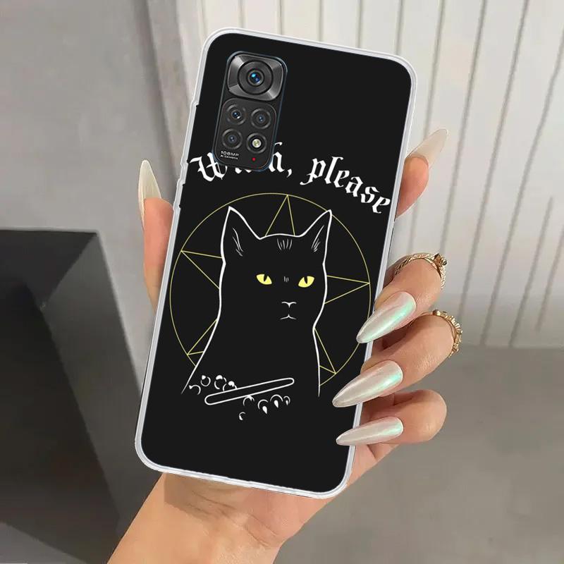 Witch And Cat Colorful Cute Phone Case for Xiaomi Redmi Note 15 14 14S 13 12S 12 Pro 11S 11 Plus 11T 11E 10S Soft Funda Print Sh