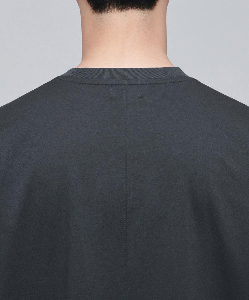 Musinsa Standard Ponte Dolman Sleeve Oversized T-Shirt [Dark Grey]