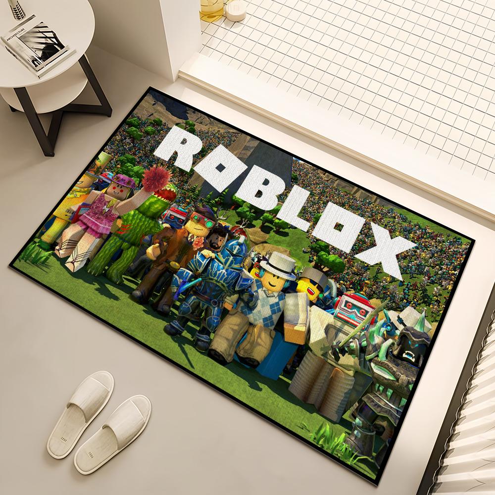 Hor Game R-Robloxs Chladný Malý Koberec Pro Dekoraci Domu Ložnice Kuchyně Koupelny Super Absorpční Předložka Koberec Noha Protiskluzový
