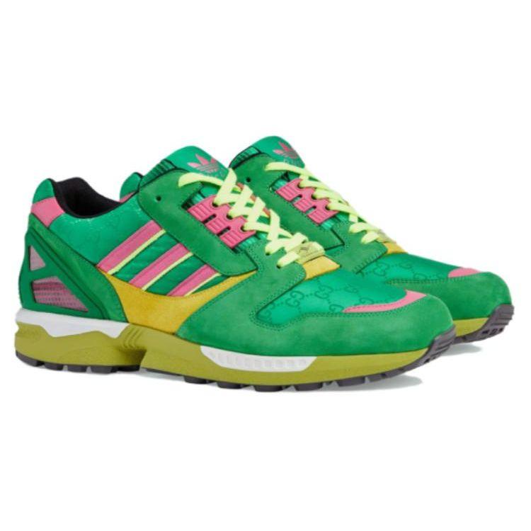 Adidas Originals ZX 8000 GG Canvas Lace-Up Low-Top Sneakers Men Sneakers Green 721937-AAA89-3749