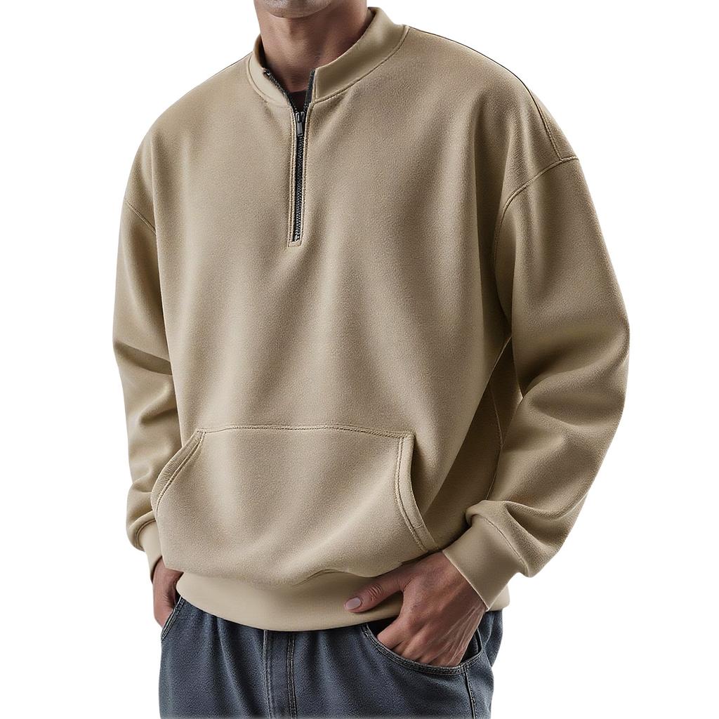 Men's Casual Loose Fit Pullover Hoodie for Fall and Winter