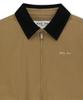 Matin Kim Corduroy Contrast Trim Blouson Jumper In Beige