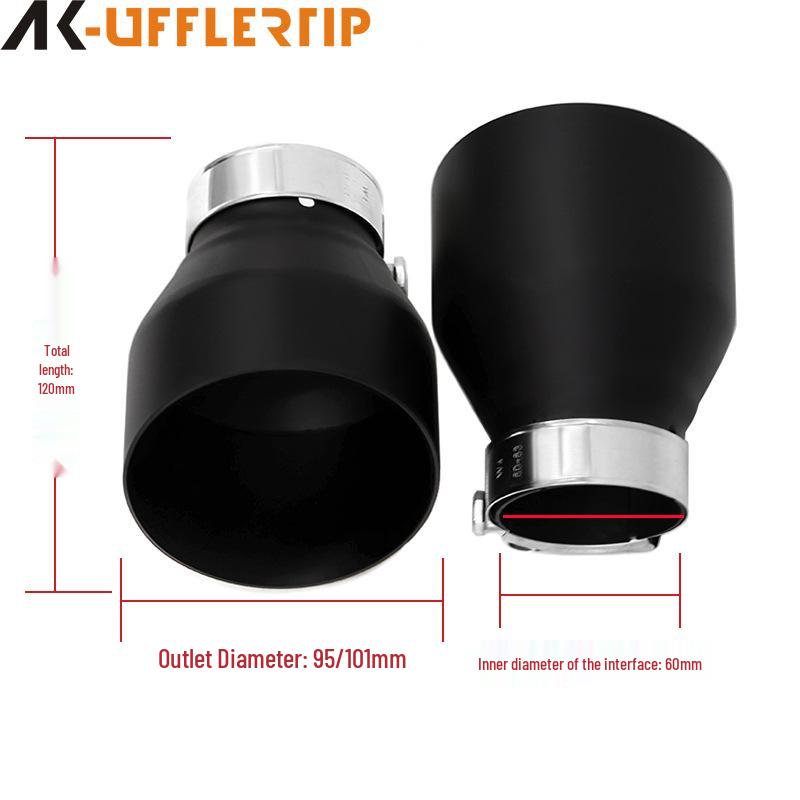 Compatible Exhaust Tailpipe for BMW M135i, M140i, M235i, M240i, M335i, M340i - 60mm
