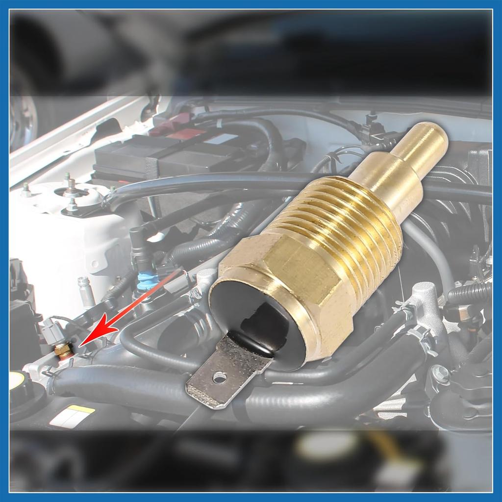 Universal Automotive Radiator Engine Cooling Fan Temperature Thermo Sensor Switch 3/8" NPT 160 Degree on 145 Degree Off Item Replacement