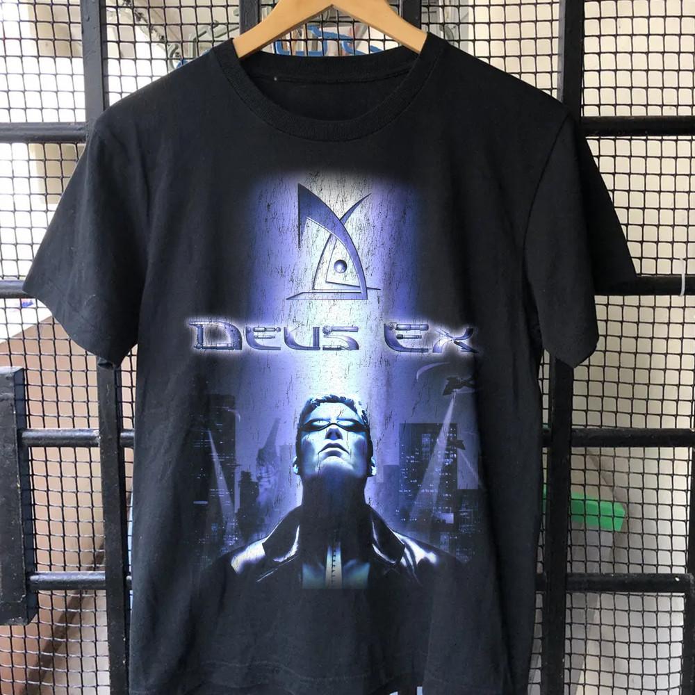 Deus Ex Shooter Retro Gaming Unisex Gamer | Vintage T-Shirt