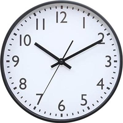 Fujiboeki falióra szélesség 25mélység 4magasság 25cm fekete csendes folyamatos másodpercmutató egyszerű 37858 kompakt