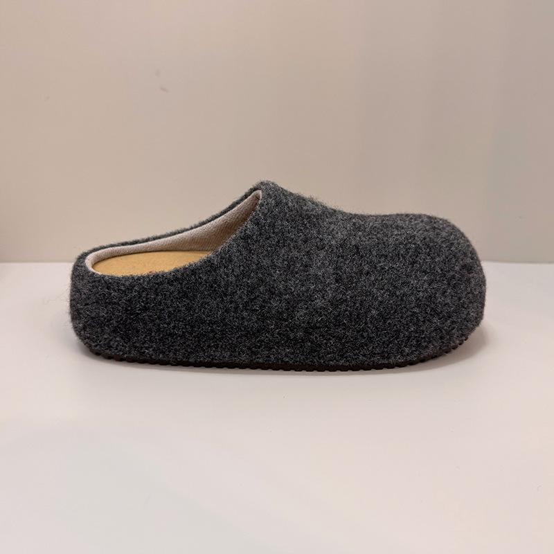 Lazy wind retro inner height-increasing slippers women wear new lazy one-pedal bag head half slippers