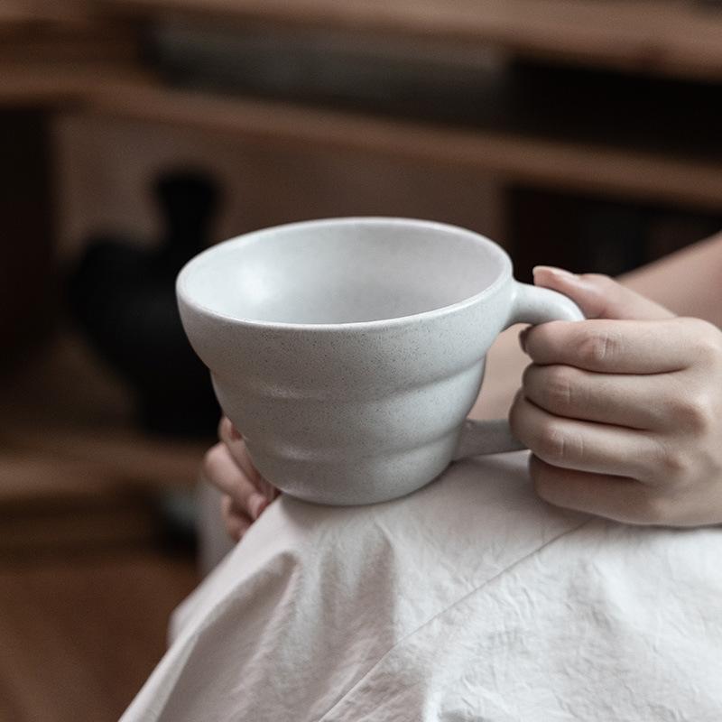Knock Healing Retro Style Ceramic Cup Mug Coffee Cup Personalized Water Cup Household Cup Breakfast Cup Milk Cup
