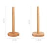 Wooden Toilet Roll Holder Dining Room Tissue Vertical Stand Accessories Paper Towel Holder  Kitchen