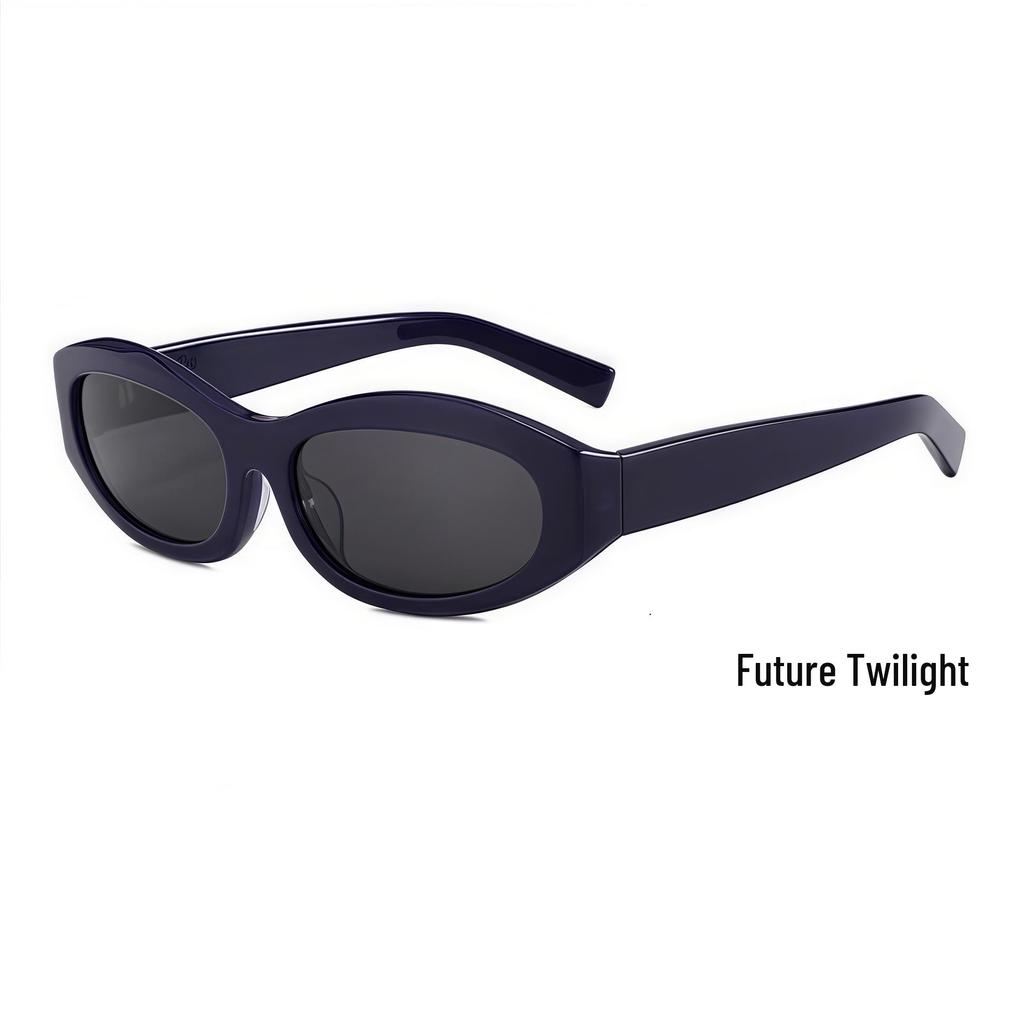 5077 Xin Zhilei Cat-Eye HD Sunglasses - Unisex, High-End Nylon Design