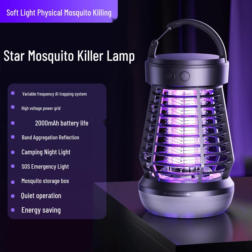 2025 Automatic Indoor/Outdoor Electric Mosquito Killer Lamp – Safe & Effective Mosquito Repellent for Home and Camping.