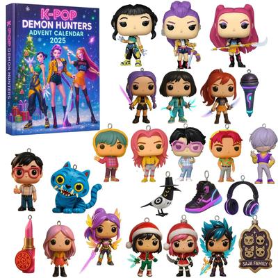 TOPTOY Neu Weihnachten Kpop Dämonenjagd 24-teiliger Adventskalender Überraschung Blind Boxes Für Halloween Mystery Box Geschenke Spielzeug